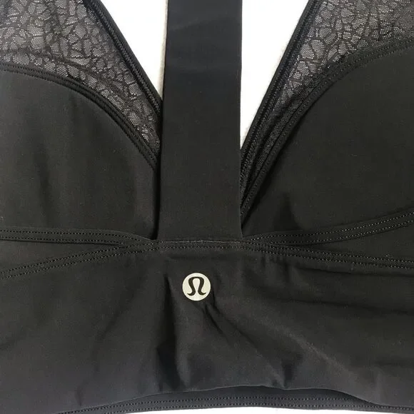 Lululemon sports bra black size 6. 0008 - Picture 2 of 5